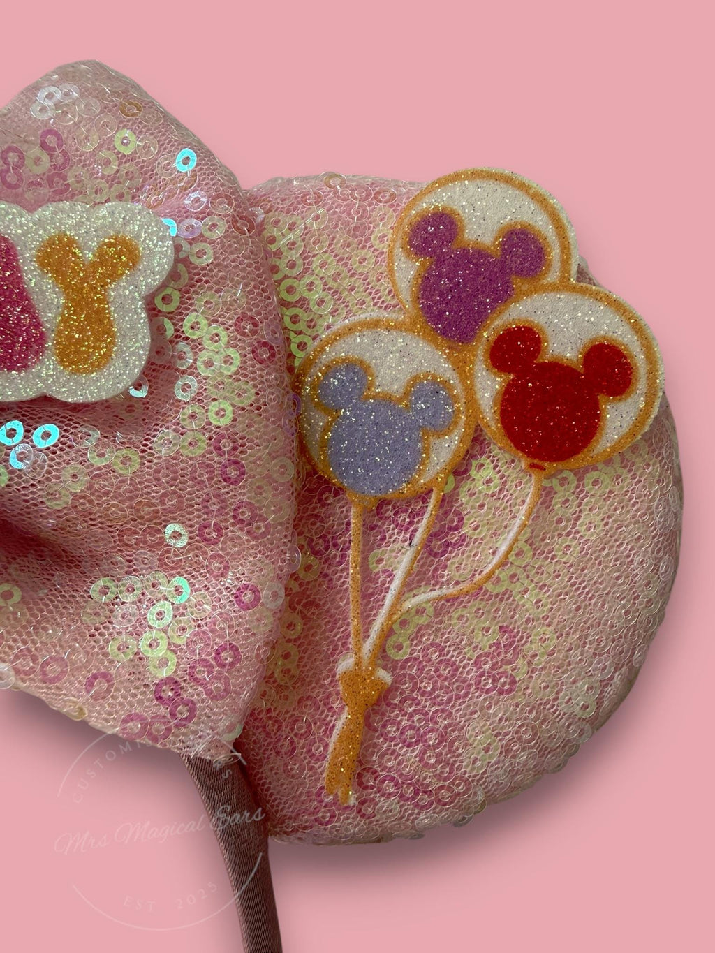 Birthday Girl Minnie Ears | Disney Inspired Birthday Balloon Mouse Ears | Birthday Headband | Disney Trip Ears | Mickey Mouse Birthday Ears