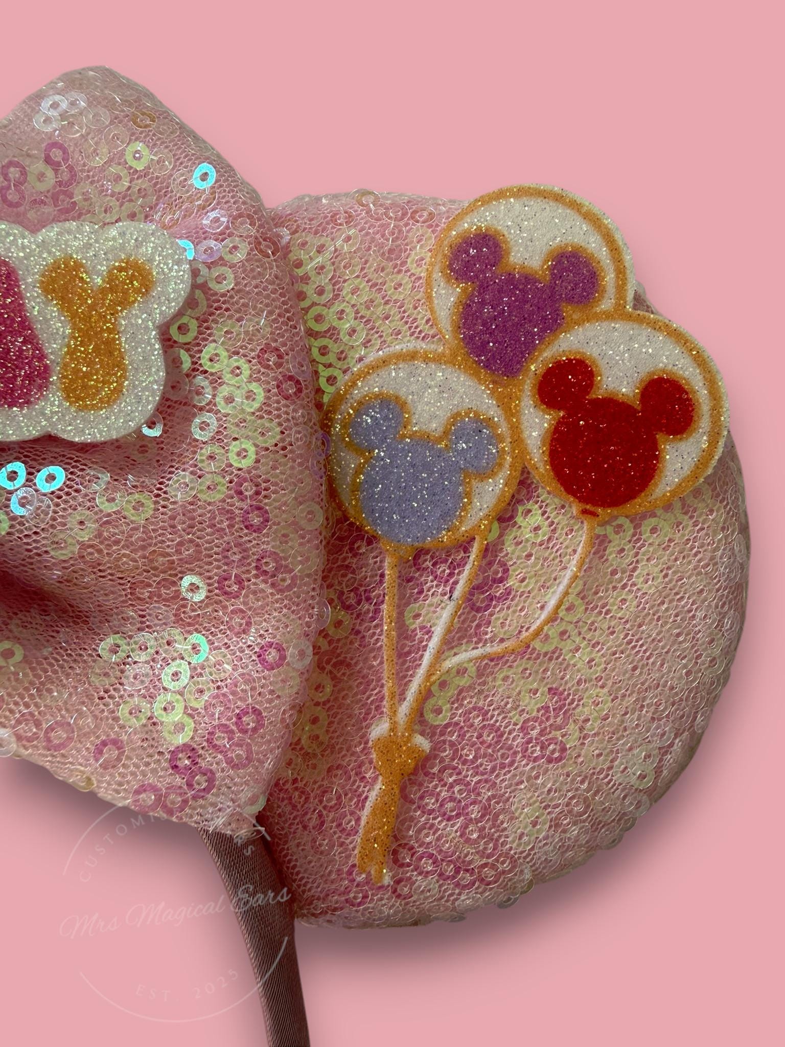 Birthday Girl Minnie Ears | Disney Inspired Birthday Balloon Mouse Ears | Birthday Headband | Disney Trip Ears | Mickey Mouse Birthday Ears