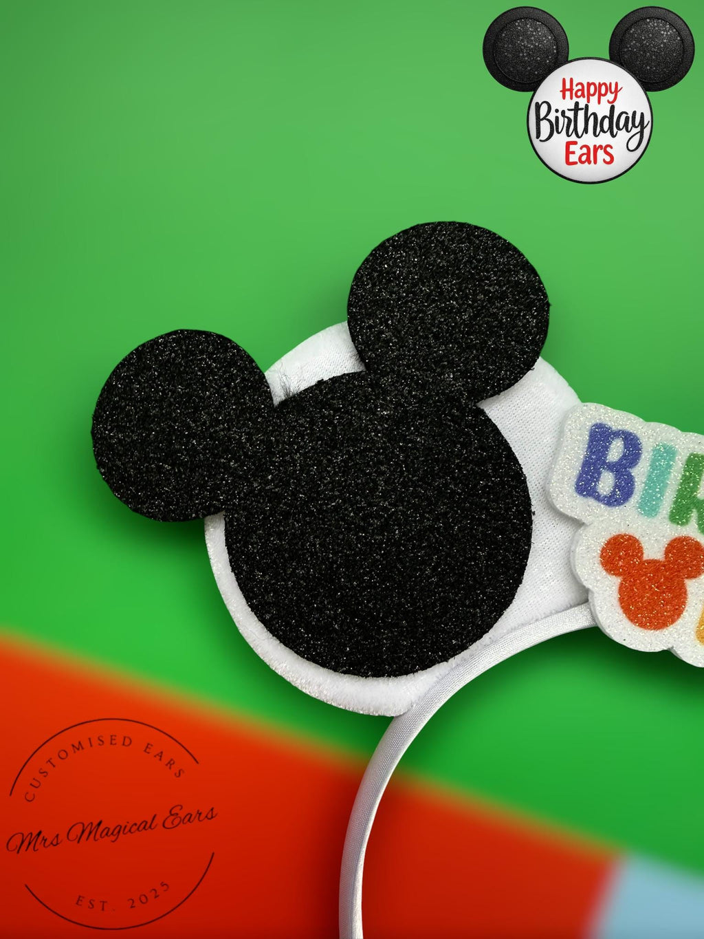 Birthday Boy Mouse Ears Headband – Disney Inspired Birthday Ears, Custom Theme Park Party Ears, Boys Magical Birthday Outfit Accessory