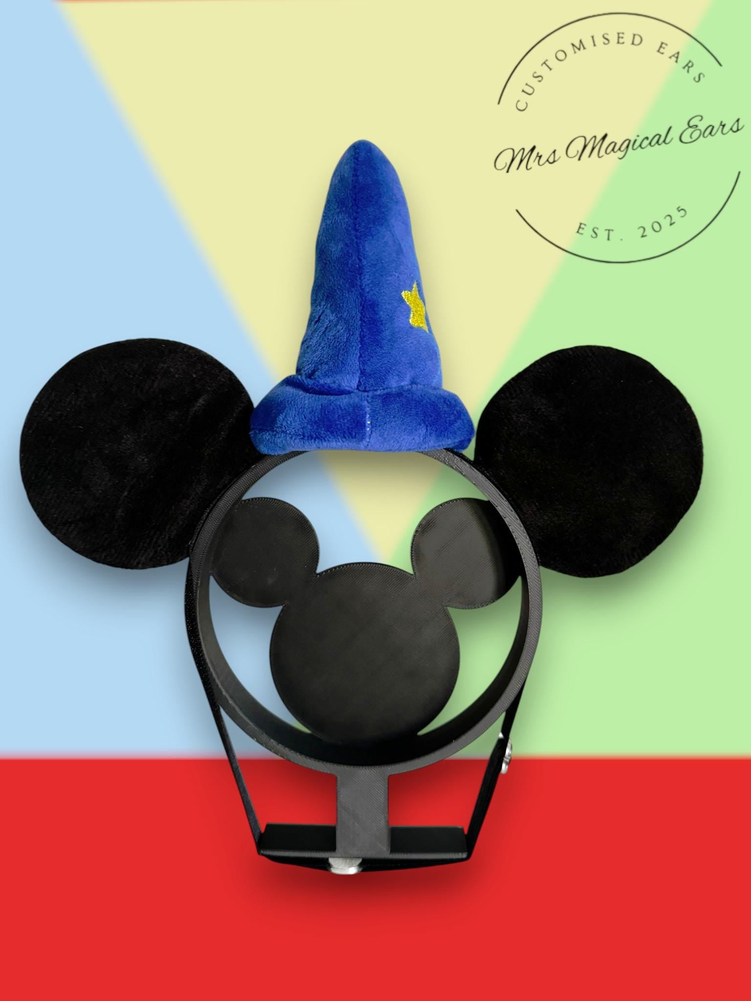 Baby Boy Wizard Mouse Ears Headband, Toddler Magic Ears with Elastic Band, First Trip Outfit, Sorcerer Style Baby Ears, Birthday Photo Prop