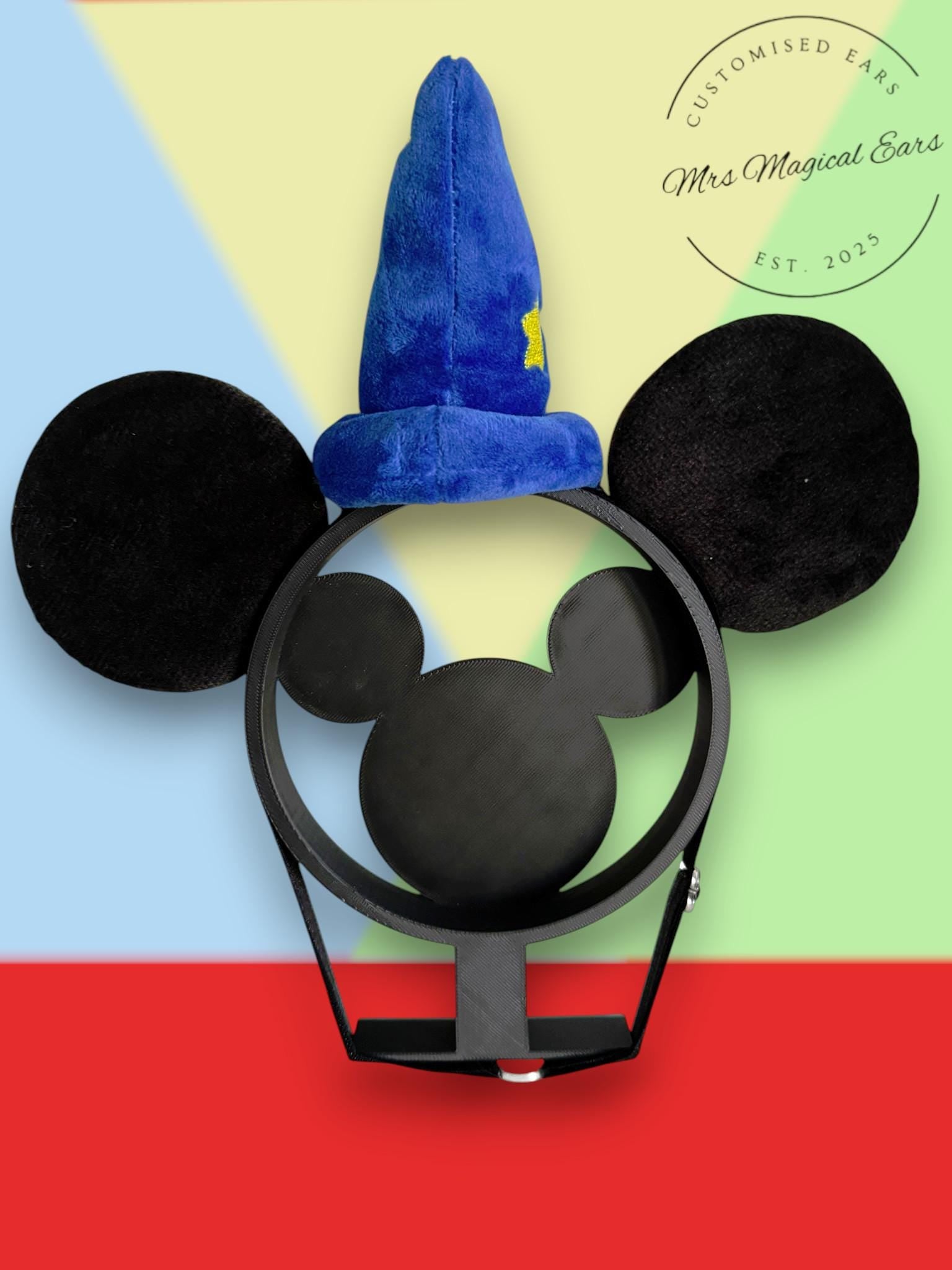 Baby Boy Wizard Mouse Ears Headband, Toddler Magic Ears with Elastic Band, First Trip Outfit, Sorcerer Style Baby Ears, Birthday Photo Prop