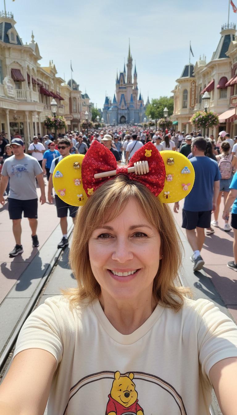 Winnie the Pooh Inspired Mouse Ears | Pooh & Friends | Honey Pot Disney Inspired Headband | Handmade Theme Park Ears | Custom Ears Headband