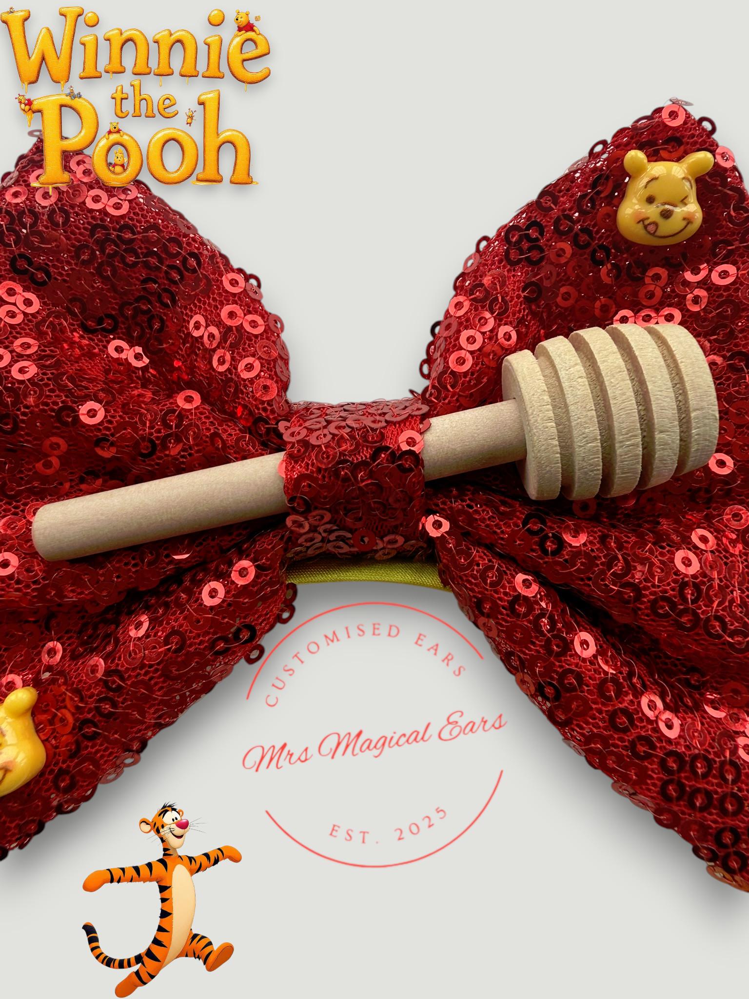 Winnie the Pooh Inspired Mouse Ears | Pooh & Friends | Honey Pot Disney Inspired Headband | Handmade Theme Park Ears | Custom Ears Headband
